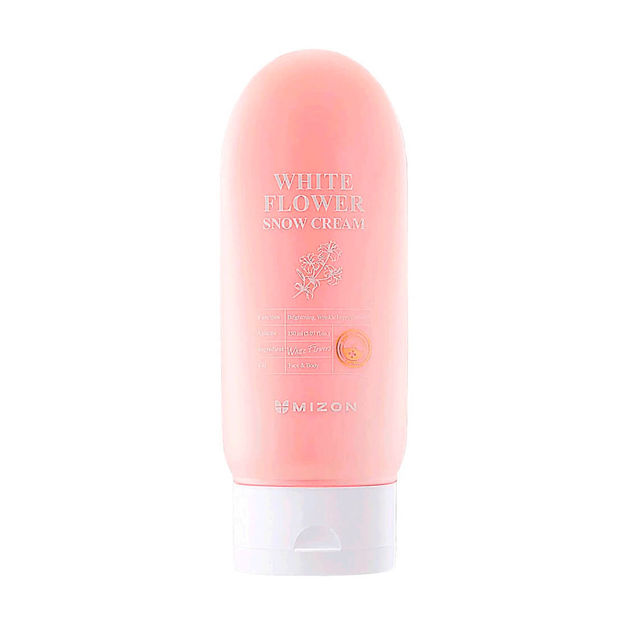 Освітлювальний крем для обличчя та тіла Mizon White Flower Snow Cream, 150 мл